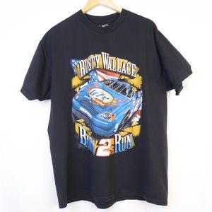 2000 Nascar Chase Rusty Wallace Born 2 Run tee A18